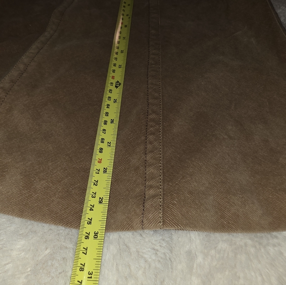 Eddie Bauer Tan Brushed Corduroy Midi Skirt Size 4 - Picture 9 of 9